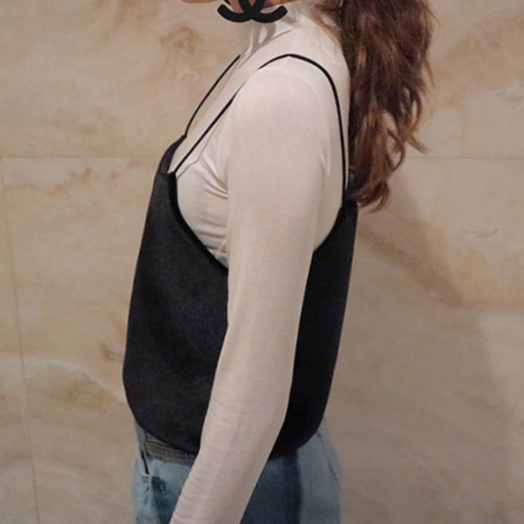 NWT Style Nanda Soft Zip Back Crop Cami Tan Nude - Picture 5 of 6